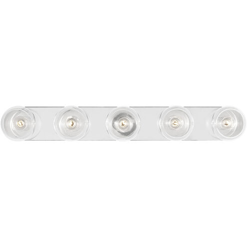 kate spade new york Monroe 5 Light 36 inch Polished Nickel Vanity Light Wall Light