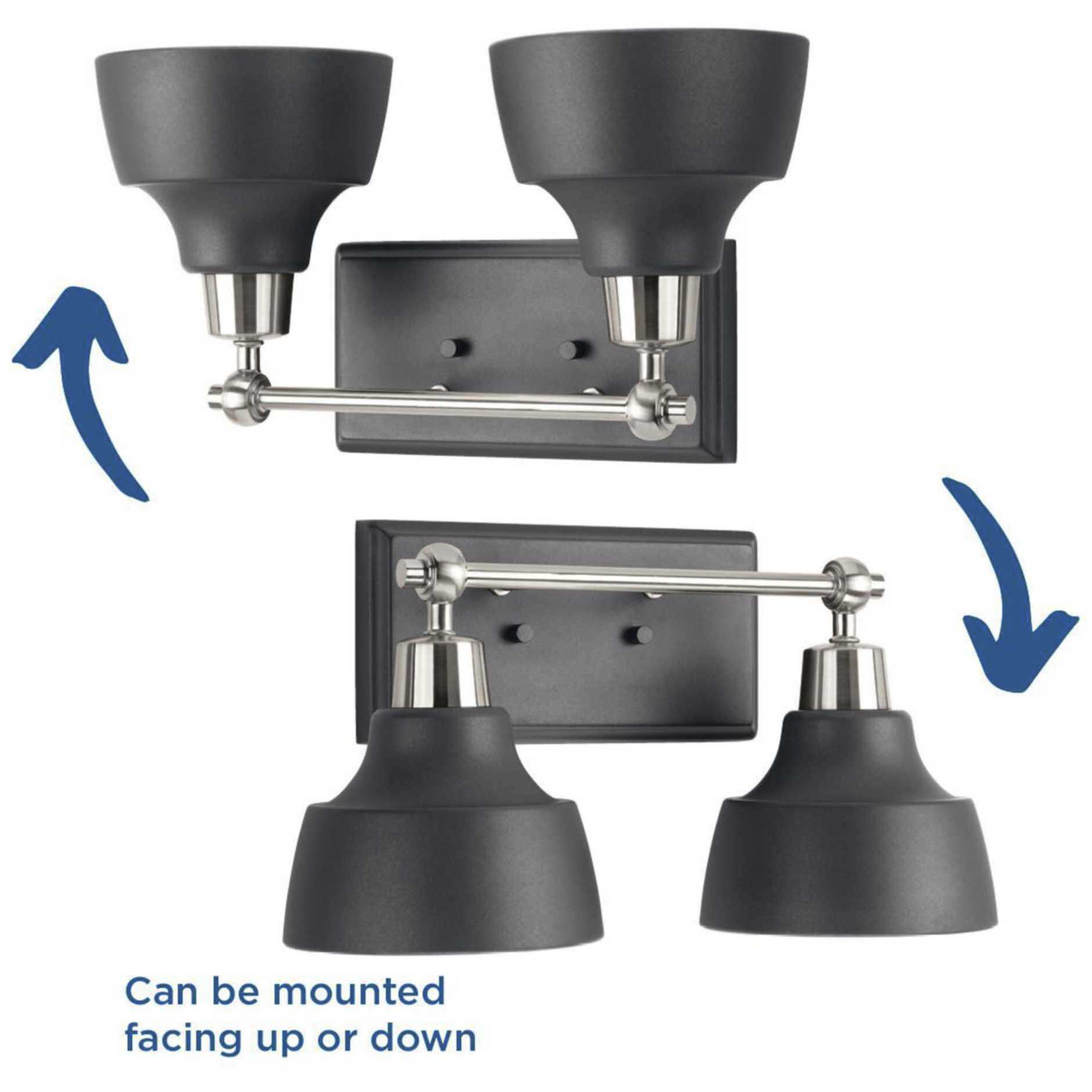 Bramlett 2 Light 15 inch Brushed Nickel Bath Vanity Wall Light