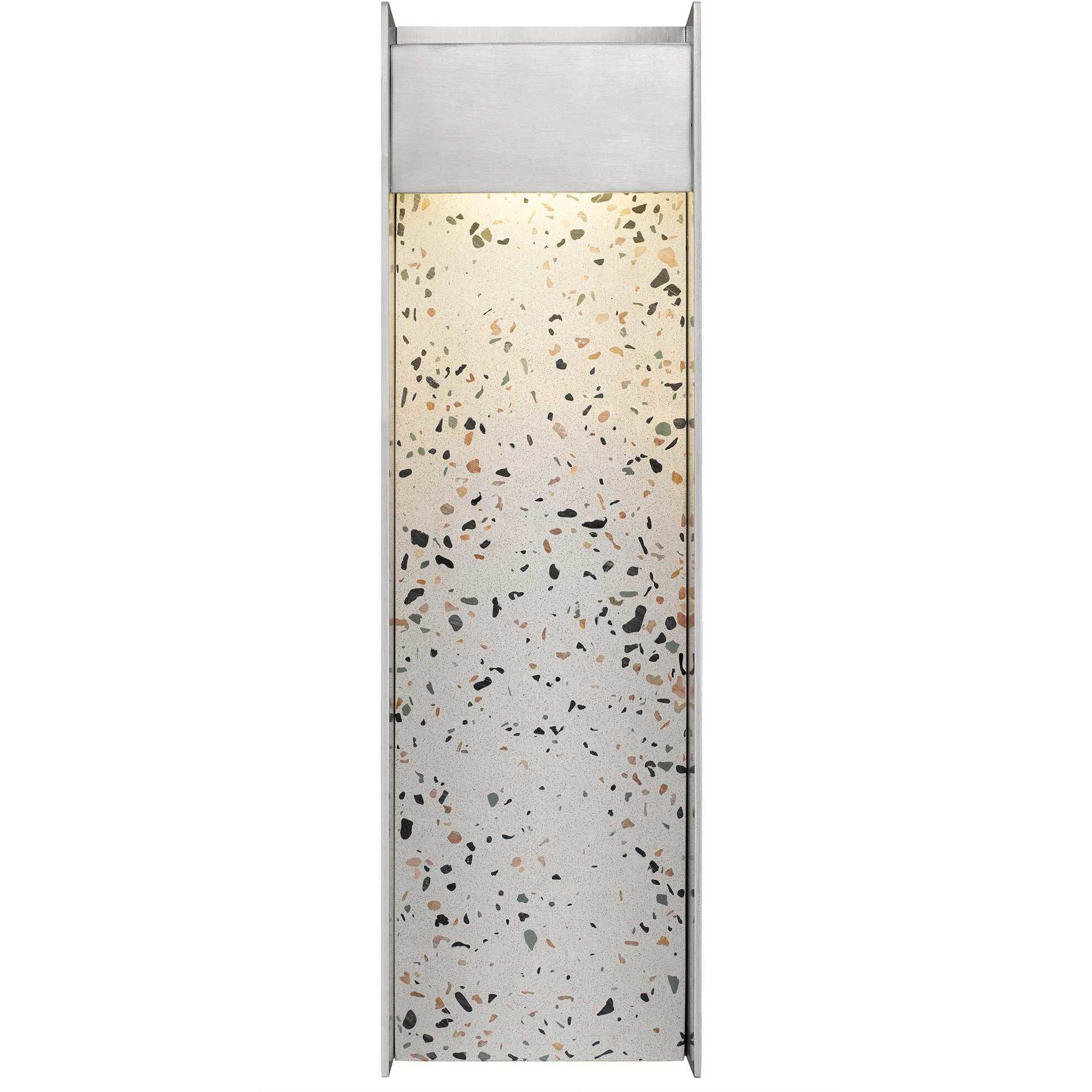 Terrazzo LED 20 inch Brushed Aluminum Outdoor Wall Sconce