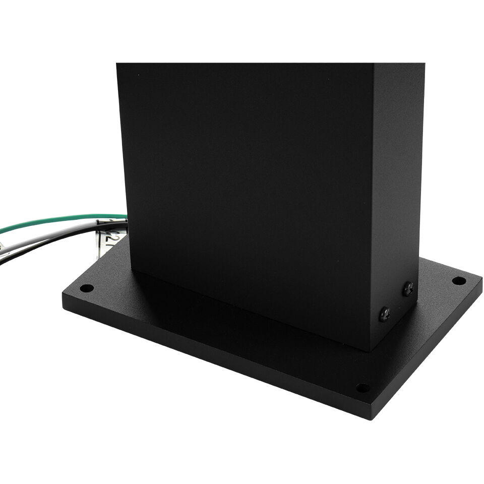 Modern 100V 9.5 watt Matte Black Outdoor Bollards