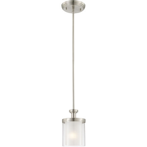 Decker 1 Light 6 inch Brushed Nickel Mini Pendant Ceiling Light