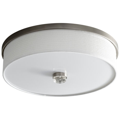 Echo 2 Light 15 inch Satin Nickel Flush Mount Ceiling Light