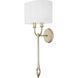 Claire 2 Light 11.25 inch Brushed Champagne Sconce Wall Light