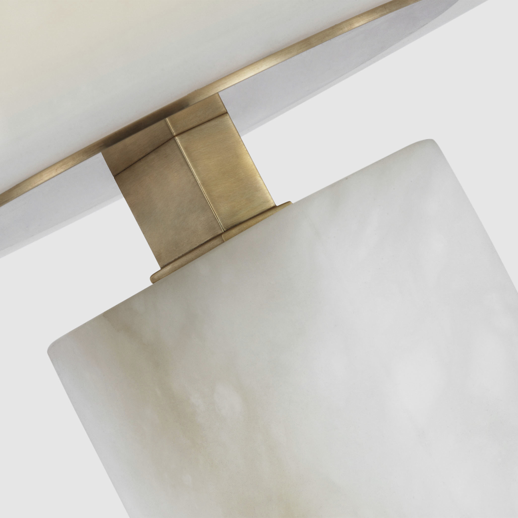 Kelly Wearstler Trancas 19 inch 9 watt Alabaster and Brass Table Lamp Portable Light, Medium