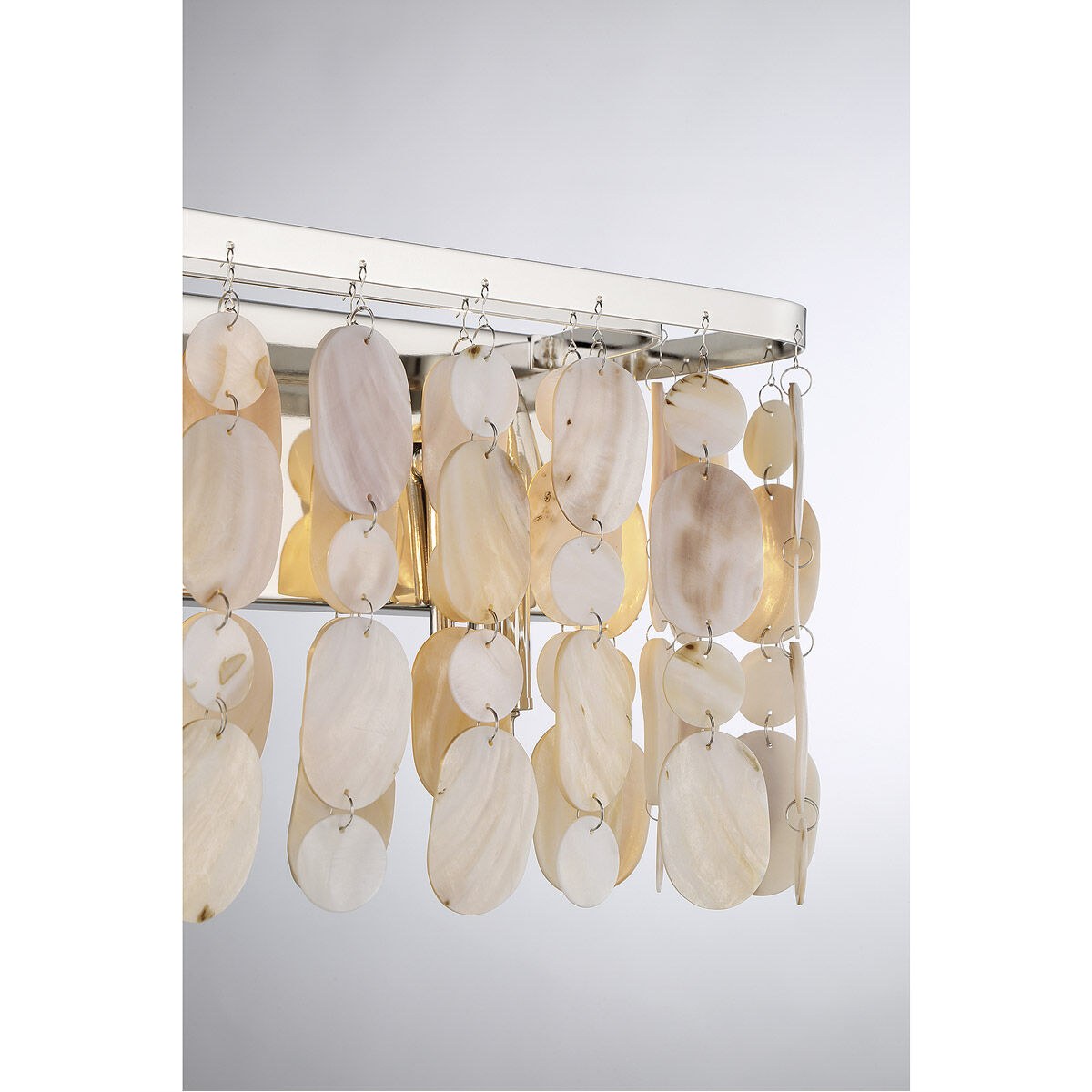 Coastal 3 Light 22 inch Polished Nickel Bathroom Vanity Light Wall Light