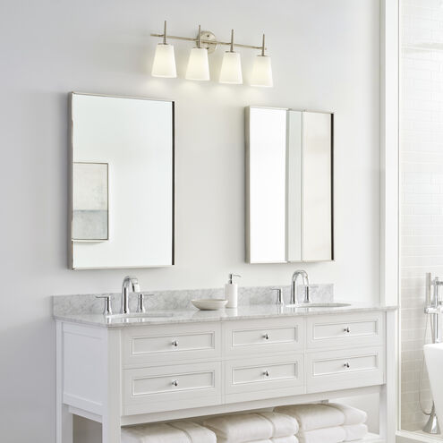 Driscoll 4 Light 30.75 inch Brushed Nickel Bath Vanity Wall Sconce Wall Light