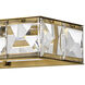 Jolie LED 45.25 inch Heritage Brass Chandelier Ceiling Light, Linear & Oval