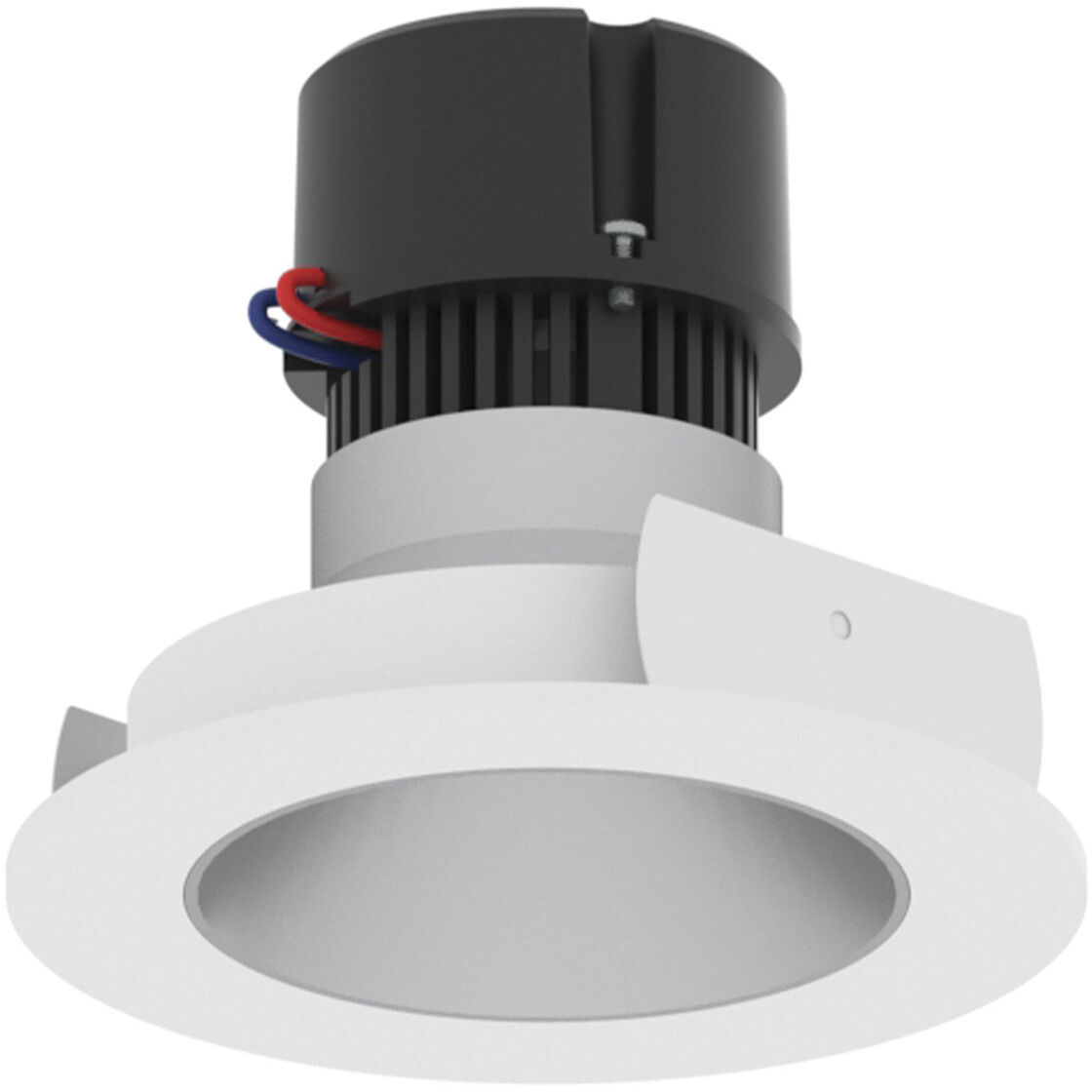 Pearl Haze Reflector / Warm White Flange LED Round Retrofit Reflector in 2700K, Haze / Warm White, 4" Retrofit