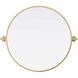 Amoura 24 X 24 inch Brass Mirror