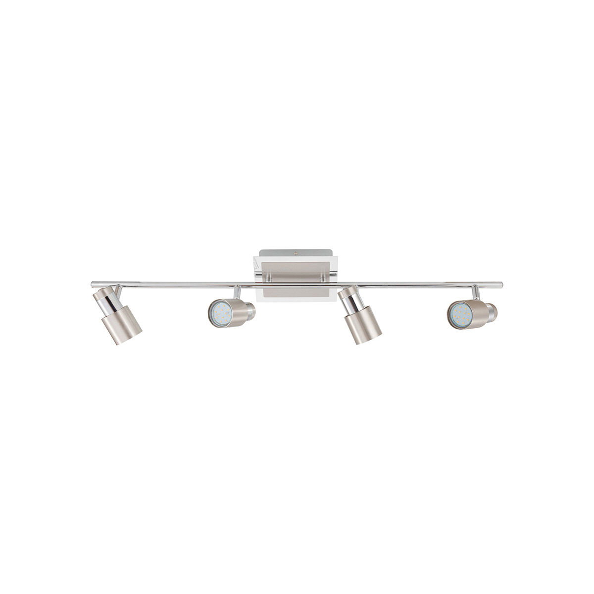 Eglo 204197A Davida 2 4 Light 120 Matte Nickel and Chrome Track Light Ceiling Light