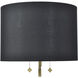 Jasper 32 inch 60 watt Black and White Table Lamp Portable Light in Black/White