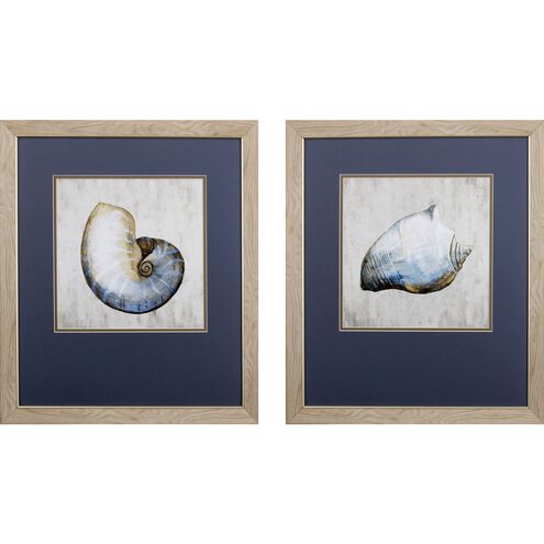Waterside Collection Blue Framed Art
