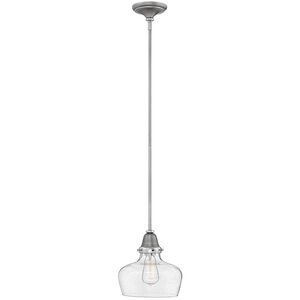 Academy LED 10 inch English Nickel with Polished Nickel Indoor Pendant Ceiling Light