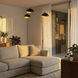 Luna Bella 92 inch 9 watt Weathered Brass and Black Arc Floor Lamp Portable Light