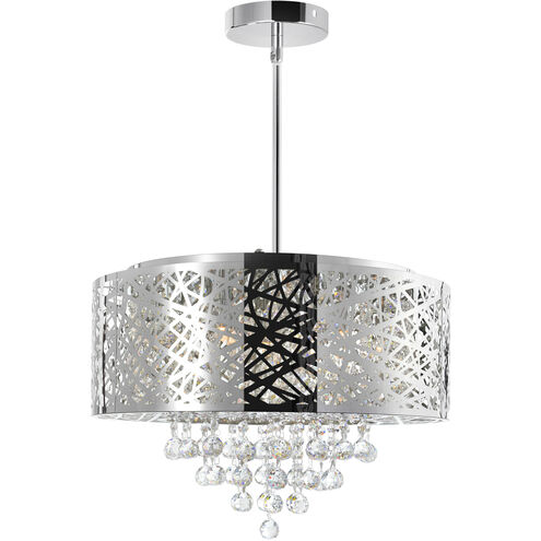 Eternity 9 Light 22 inch Chrome Drum Shade Chandelier Ceiling Light