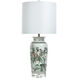 Chinoiserie 39.5 inch 150 watt Multicolor and White Table Lamp Portable Light