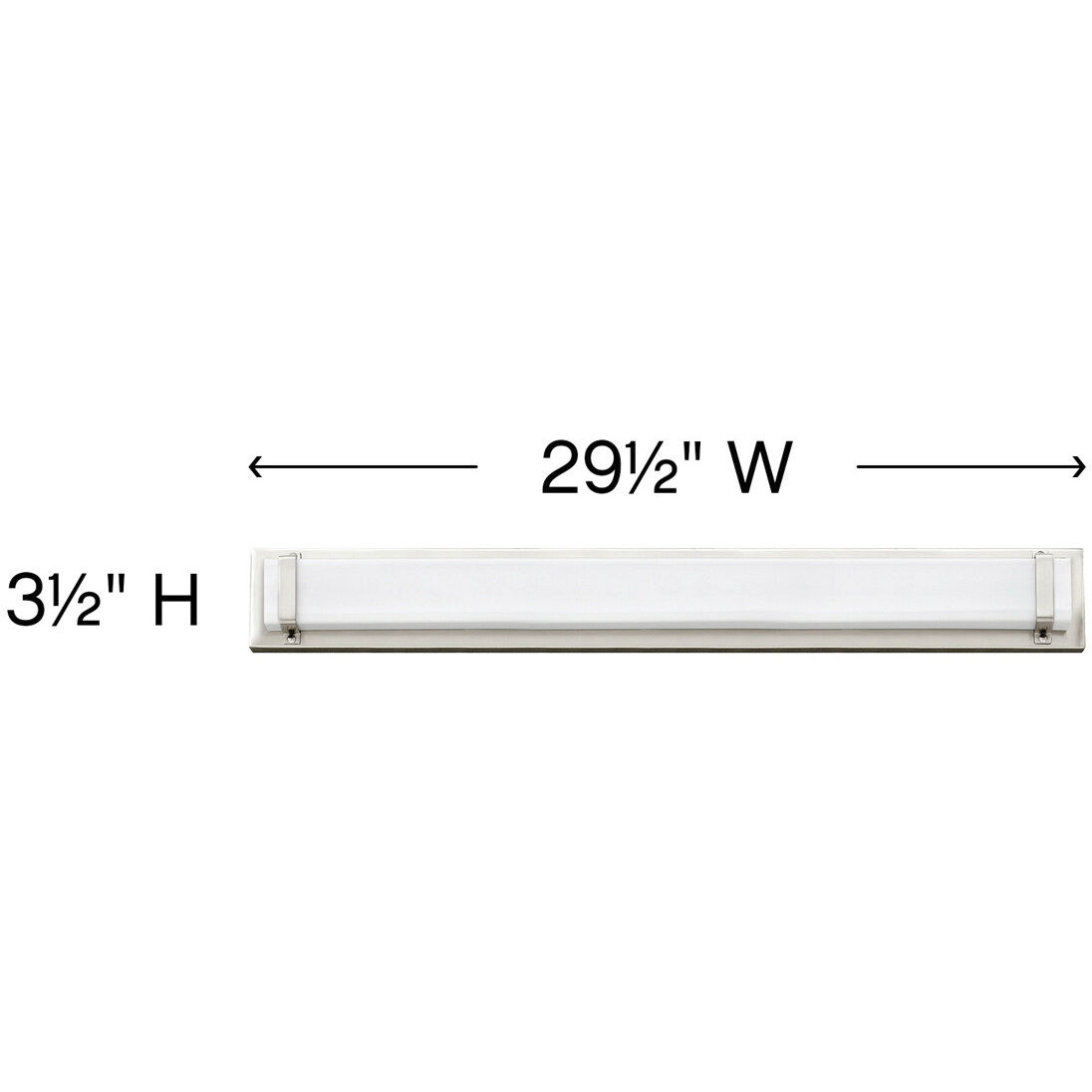 Tremont LED 30 inch Polished Nickel Vanity Light Wall Light, Vertical