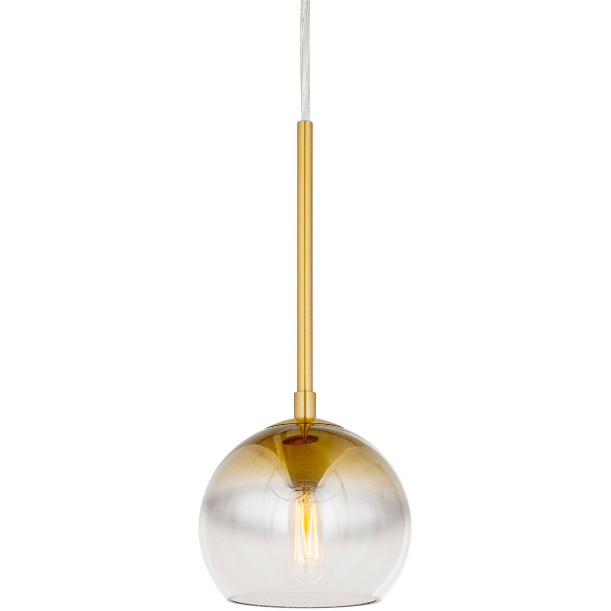 Callisto 1 Light 7 inch Soft Gold Pendant Ceiling Light