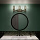 Jemsa 3 Light 22.75 inch Champagne Bronze Bath Bracket Wall Light, 3 Arm