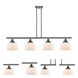 Ballston Large Bell LED 48 inch Oil Rubbed Bronze Island Light Ceiling Light in Matte White Glass, Ballston