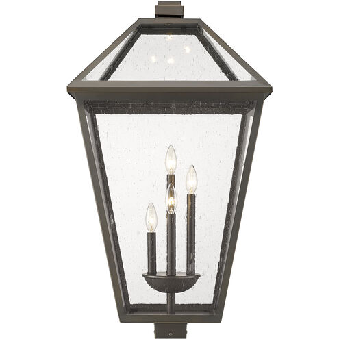 Talbot 4 Light 33.75 inch Oil Rubbed Bronze Outdoor Post Mount Fixture