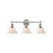 Orwell 3 Light 27 inch Pewter Bath Vanity Wall Light in Opal Glass