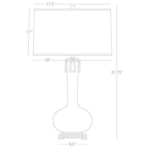 Athena 31.63 inch 150.00 watt Ash Table Lamp Portable Light