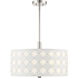 Patchwork 3 Light 22 inch Polished Nickel Pendant Ceiling Light