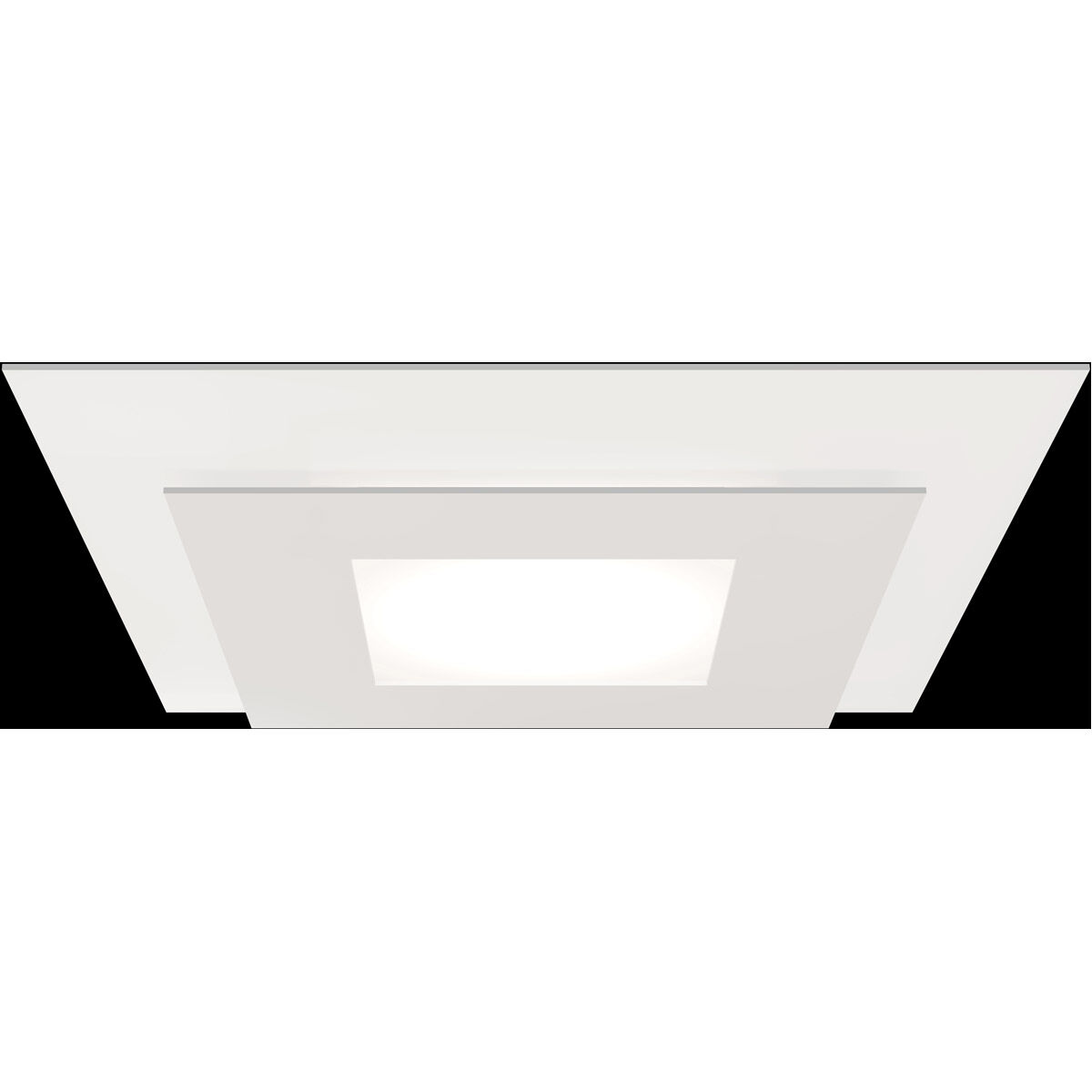 Offset LED 20 inch Textured White Flush Mount Ceiling Light