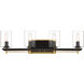 Sable Point 4 Light 27.88 inch Sand Coal With Honey Gold Bath Lamp Wall Light