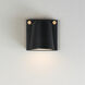 Rivet LED 5.5 inch Black and Antique Brass Outdoor Wall Mount