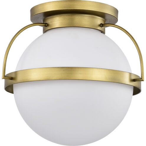 Lakeshore 1 Light 18 inch Natural Brass Flush Mount Ceiling Light