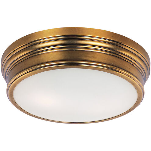 Fairmont 2 Light 13 inch Natural Aged Brass Flush Mount Ceiling Light