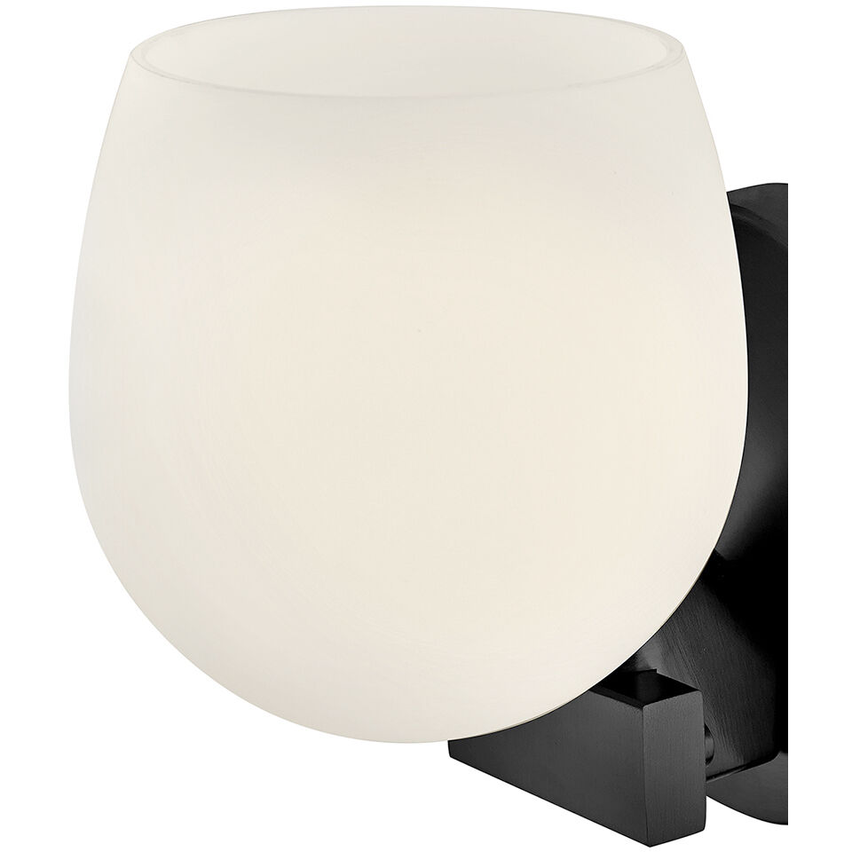 Mae 1 Light 6.5 inch Black Bath Light Wall Light