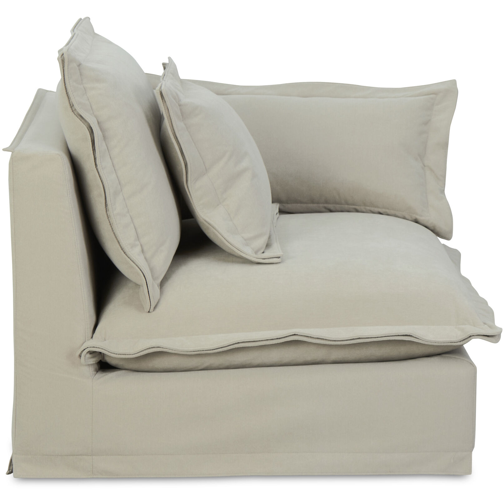 Olivia Beige Occasional Chair, Right