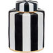 Rayures 9 X 7 inch Tea Canister, Small