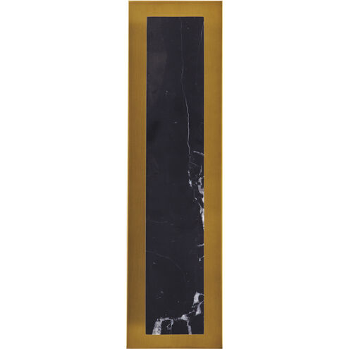 Ozona 1 Light 5 inch Black and Antique Brass ADA Sconce Wall Light