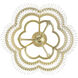 Azura 3 Light 20 inch Heirloom Brass Semi-Flush Ceiling Light