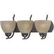 Kingston 3 Light 20 inch Oil Rubbed Bronze Bath Bar Wall Light