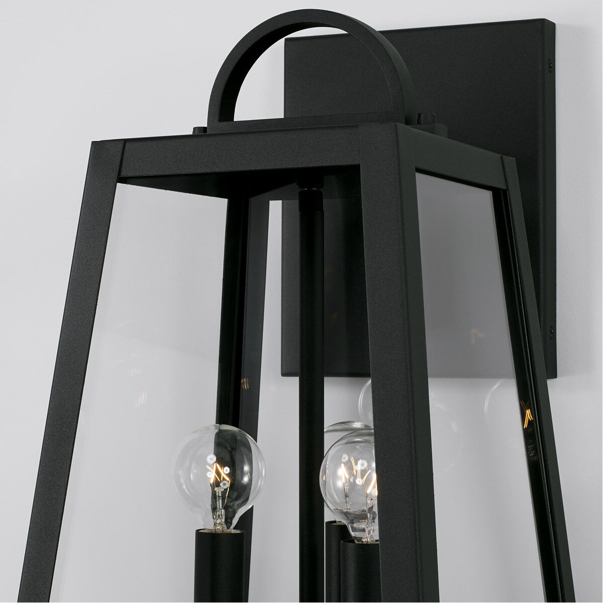 Leighton 3 Light 19.5 inch Black Outdoor Wall Lantern