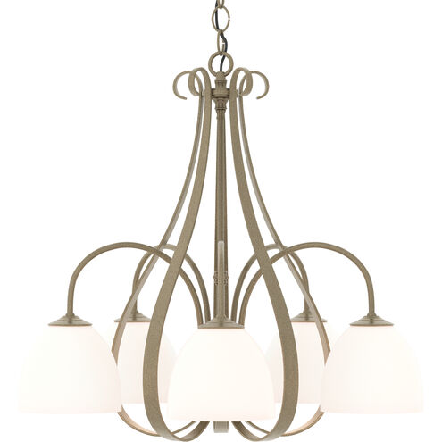 Sweeping Taper 5 Light 24 inch Soft Gold Chandelier Ceiling Light