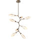 Aalto LED 37.1 inch Flat Bronze Chandelier Ceiling Light, Modern Vine