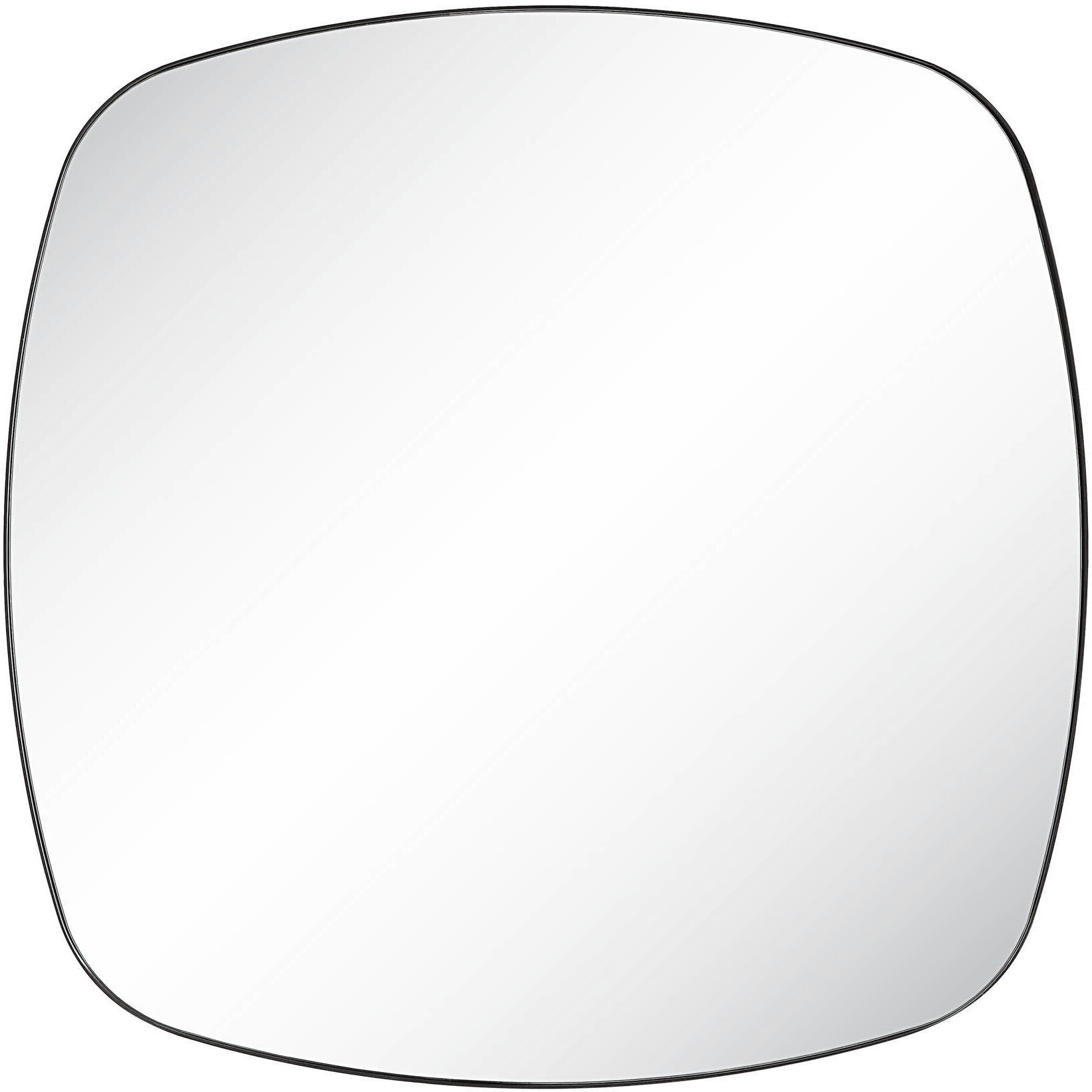 Sparti 36 X 36 inch Matte Black Wall Mirror