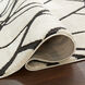 Optika 130 X 94 inch Black/White Rug in 8 x 11