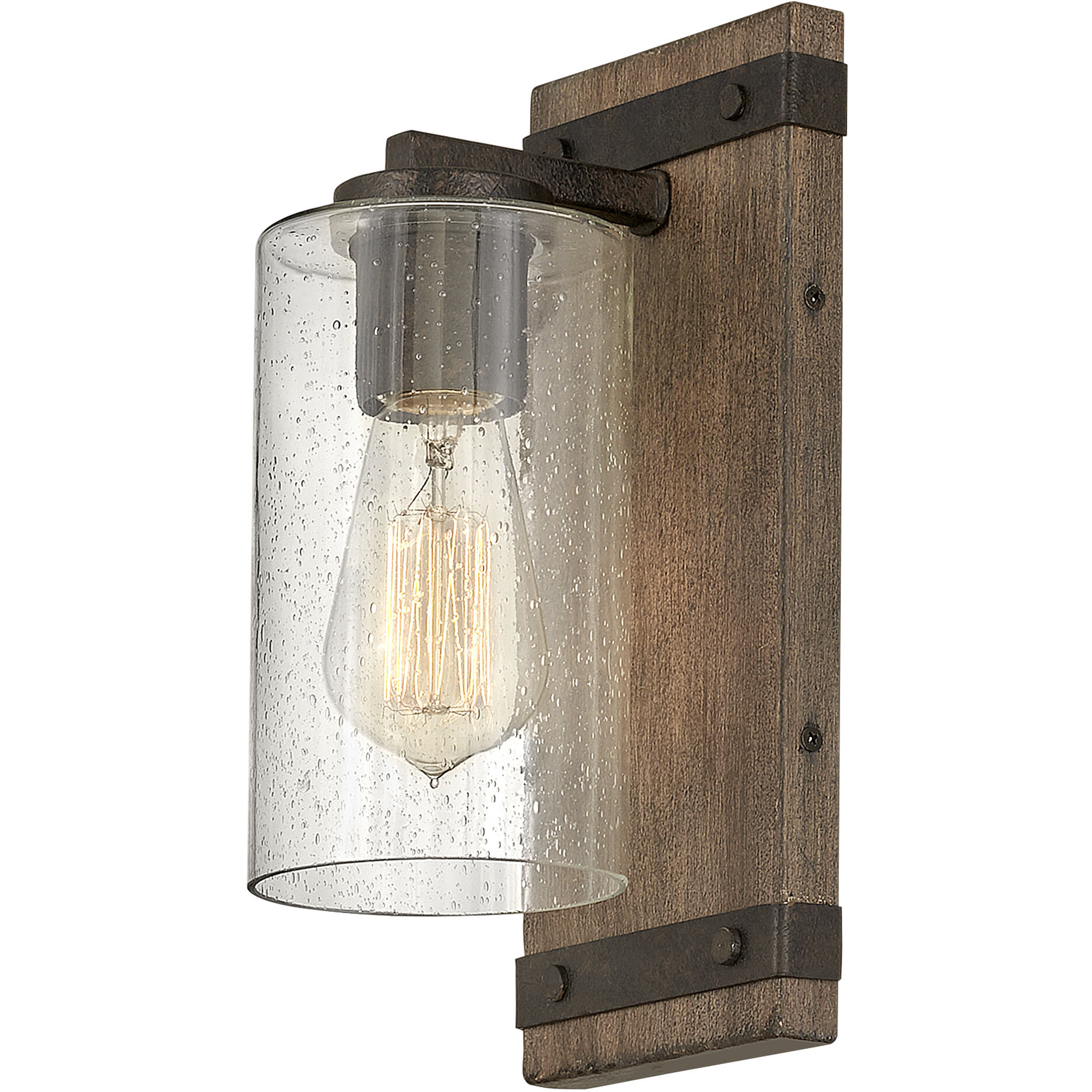Sawyer 1 Light 5.75 inch Sequoia with Iron Rust Vanity Light Wall Light