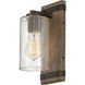 Sawyer 1 Light 5.75 inch Sequoia with Iron Rust Vanity Light Wall Light