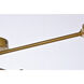 Xavier 4 Light 26 inch Brass Flush Mount Ceiling Light