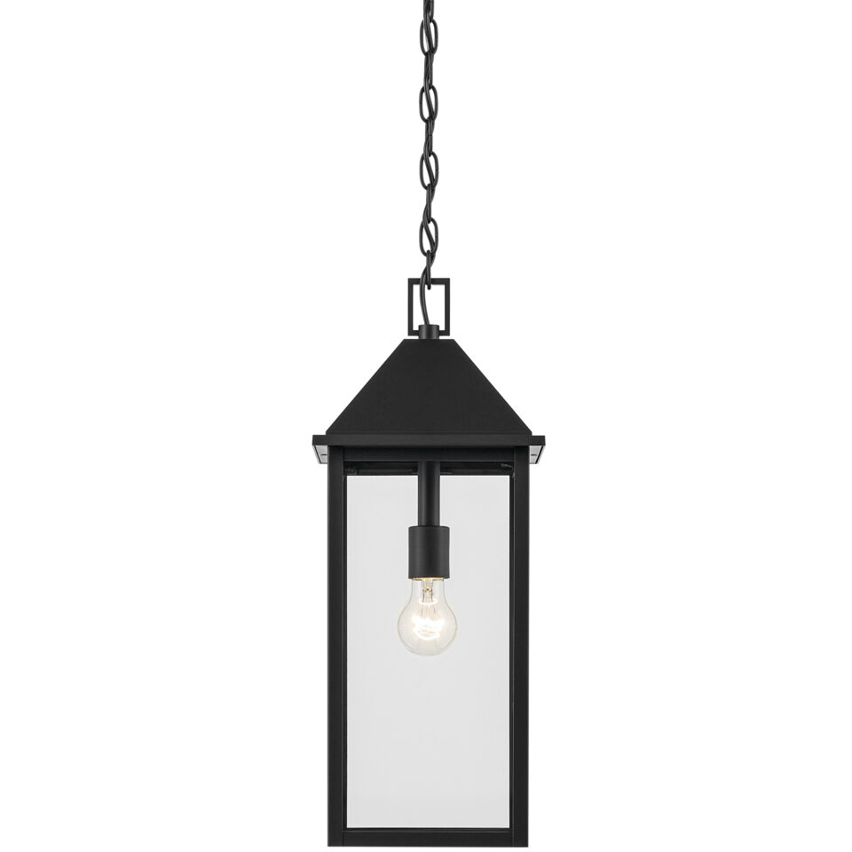 Prin 1 Light 9 inch Black Outdoor Hanging Pendant