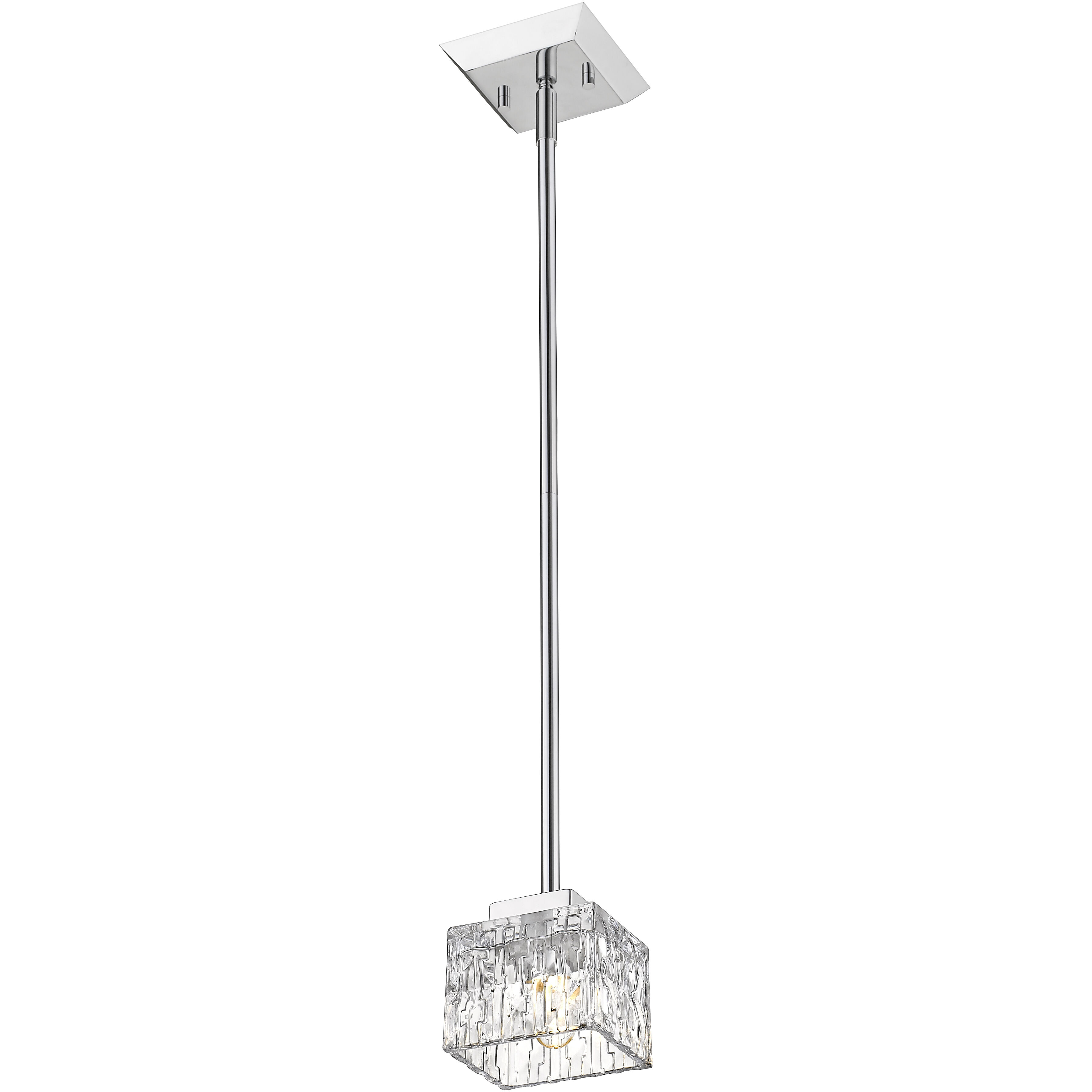 Rubicon 1 Light 4.75 inch Chrome Pendant Ceiling Light in G9