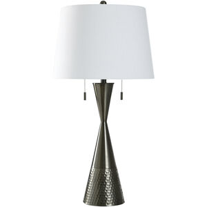 Cameron 33.5 inch 60.00 watt Brushed Steel Black Table Lamp Portable Light
